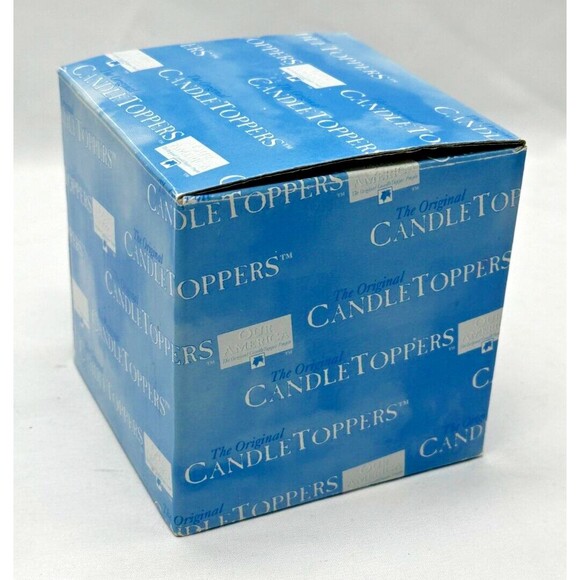 VINTAGE 2002 Our America #4098 ~ Winter Birdhouse Topper for Yankee Jar Candles - Picture 10 of 12